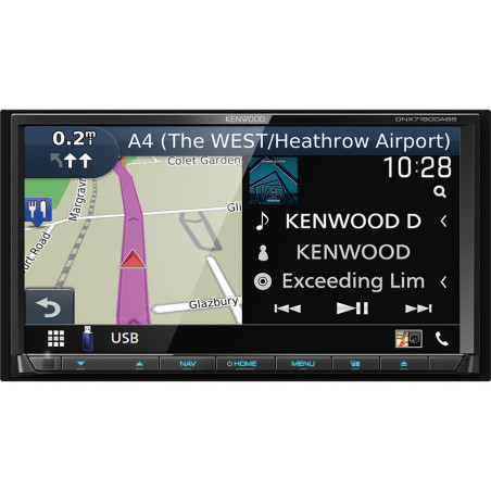 Kenwood DNX7190DABS 2 DIN Fejegység, Navigáció, Apple CarPlay