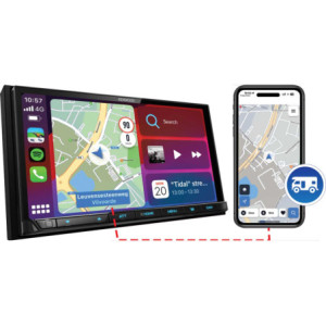 Kenwood DMX8021DAB CAMPER 2 DIN Fejegység, Sygic Lakóautó Navigáció