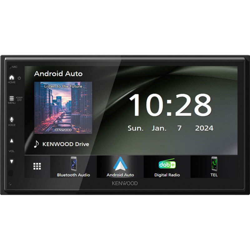 Kenwood DMX5023DABS 2 DIN Fejegység, Apple CarPlay, Android Auto