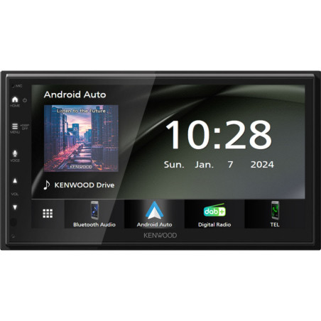Kenwood DMX5023DABS 2 DIN Fejegység, Apple CarPlay, Android Auto
