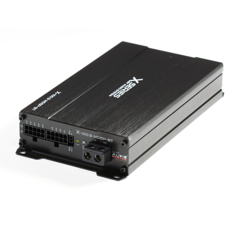 Audio System X-100.9 MDSP-BT – 9 csatornás autóhifi erősítő DSP-vel és Bluetooth vezérléssel 12V X-100.9MDSP-BT