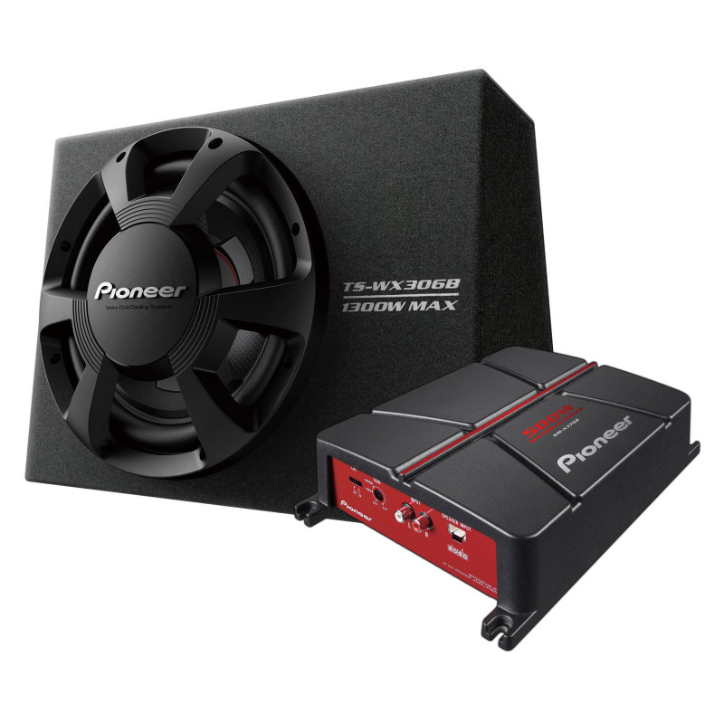 Pioneer TS-WX306B, GM-A3702 zárt mélyláda szett (190W RMS)