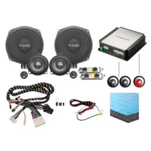 Gladen BMW Plug and Play hangrendszer hangszóró cserével G modellekhez gyári RAM egységgel GA-SU-BM-RAM-BASIC-C