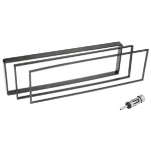 Citroen, Peugeot  1 DIN fejegység beépítõ szett (ISO)