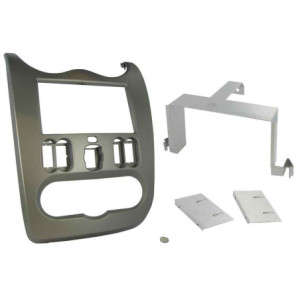 Dacia 2 DIN autórádió beszerelõ keret, szürke (CT23DC02)