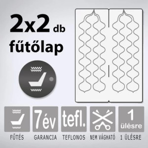 KIYO AWHL teflonszálas beépíthető ülésfűtés két fűtési fokozatú kapcsolóval, 1 üléshez