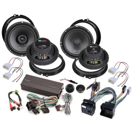 Ford 2 MB Quart QS, Pioneer Powered 400W hangszóró szett
