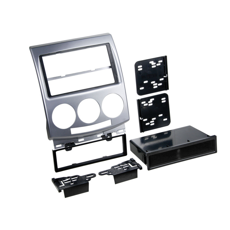 Mazda 5 1, 2 DIN autórádió beszerelõ keret, ezüst (381170-10)