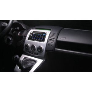 Mazda 5 1, 2 DIN autórádió beszerelõ keret, ezüst (381170-10)