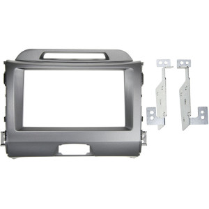 Kia Sportage 2 DIN autórádió beszerelõ keret, szürke (381178-28-2)