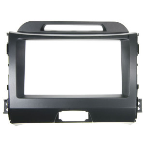 Kia Sportage 2 DIN autórádió beszerelõ keret, sötét szürke (CT23KI24)