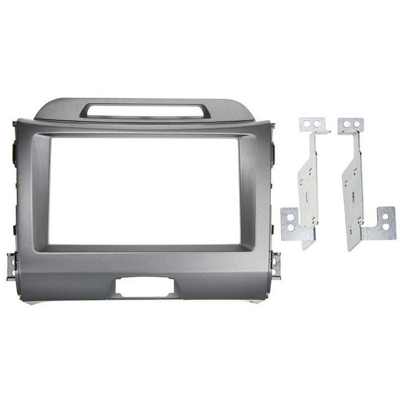Kia Sportage 2 DIN autórádió beszerelõ keret, szürke (381178-28-2)