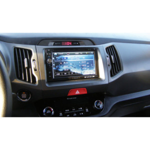 Kia Sportage 2 DIN autórádió beszerelõ keret, szürke (381178-28-2)