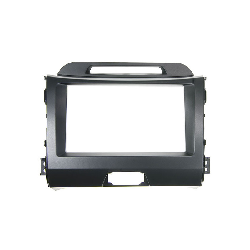 Kia Sportage 2 DIN autórádió beszerelõ keret, sötét szürke (CT23KI24)