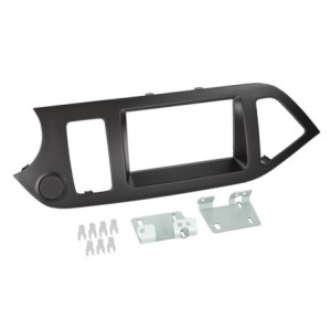 Kia Picanto 2 DIN autórádió beszerelõ keret, fekete (381178-30)