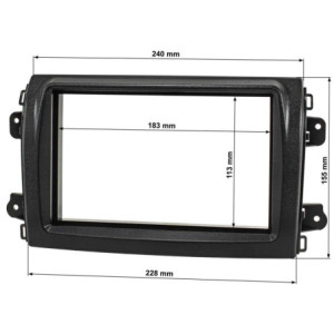 Fiat Ducato (2021-) 2 DIN autórádió beszerel? keret (RAM-40.535)