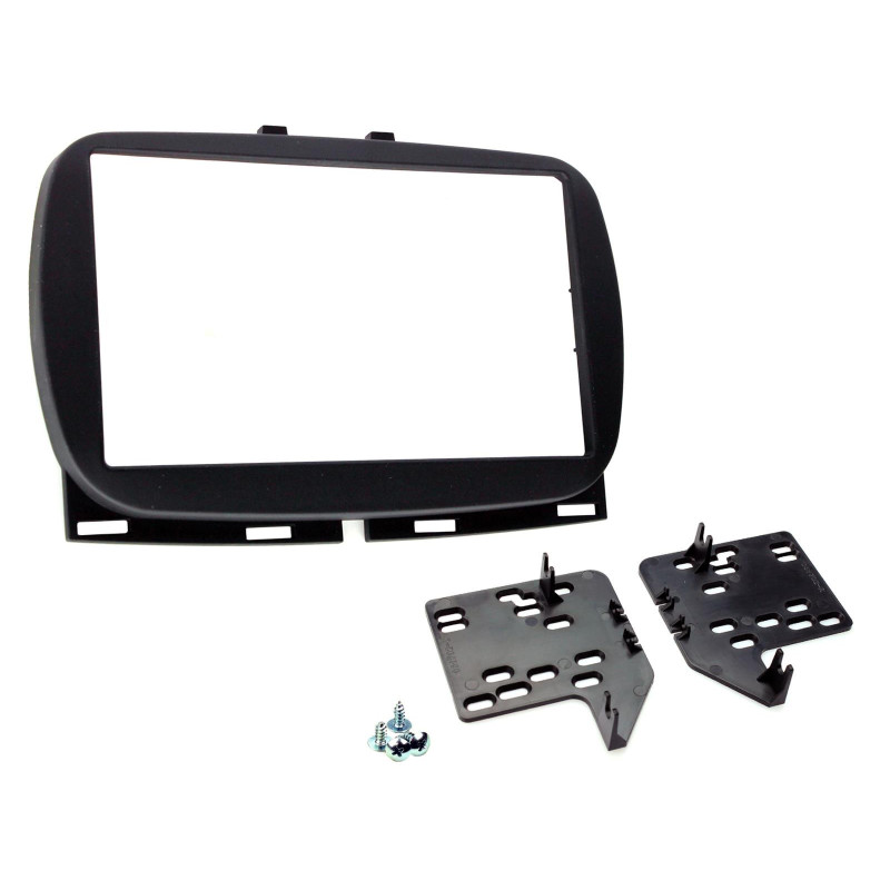 Fiat 500 2 DIN autórádió beszerel? keret, fekete (CT23FT34)