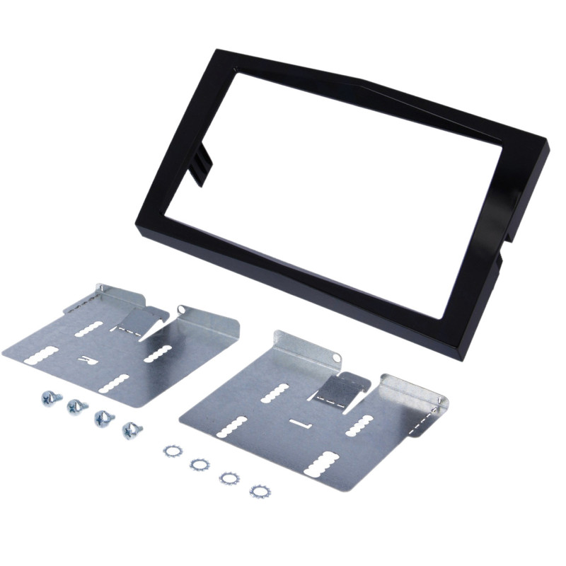 Opel 2 DIN autórádió beszerelõ keret, Zongoralakk fekete (RAM-40.152.001)