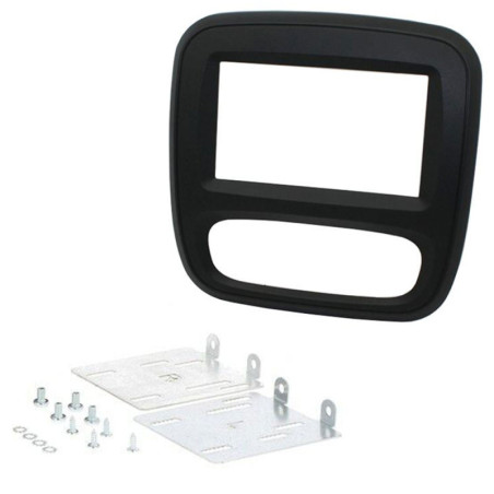 Opel Vivaro 2 DIN autórádió beszerelõ keret, Fekete (RAM-40.335.2)