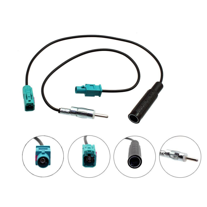 Antenna adapter, Fakra aljzat - DIN (CT27FM02)