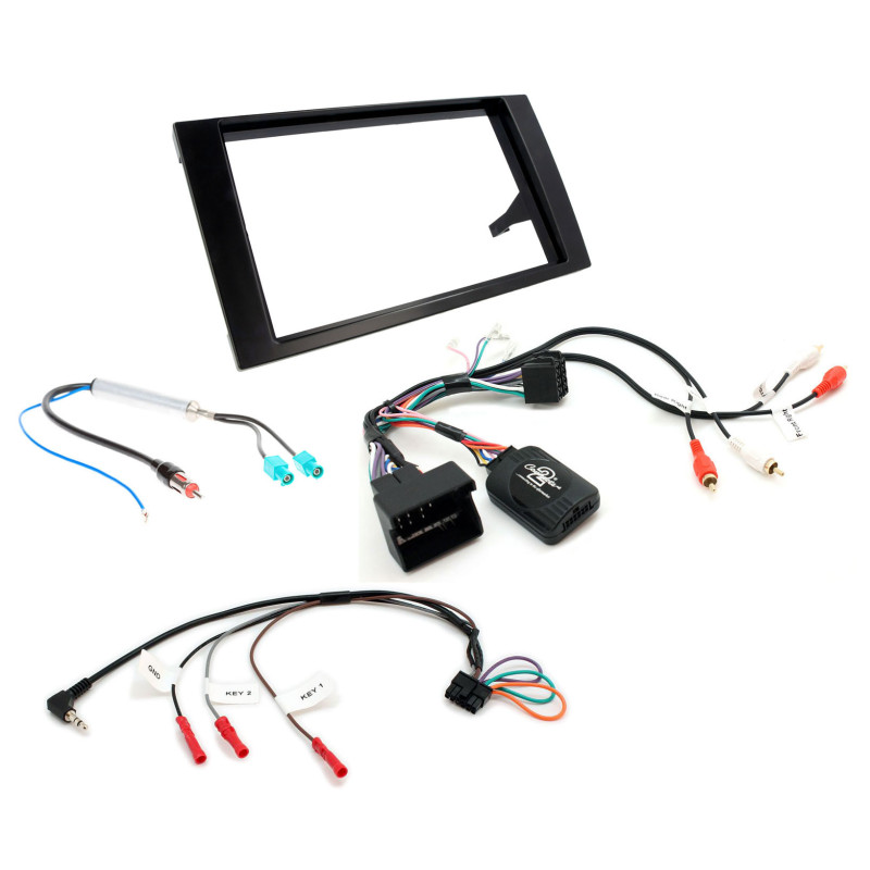 Audi A4, B7 2 DIN fejegység extra beépítõ szett