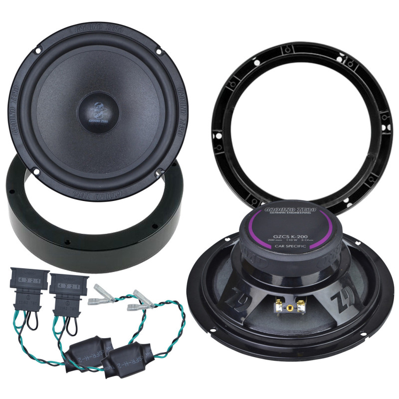 Volkswagen Ground Zero 20cm hangszóró szett, elsõ