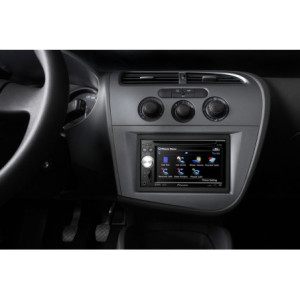 Seat Leon 1, 2 DIN autórádió beszerelõ keret, Antracit (281328-03)