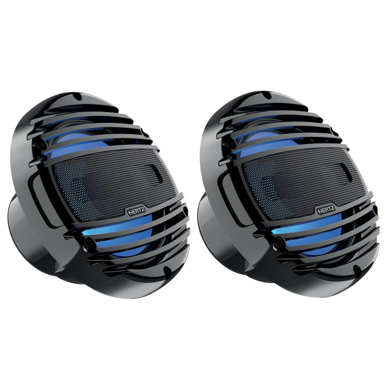 Hertz HMX 6.5-LD-TC Vízálló kétutas 16,5 cm-es koax hangszóró, fekete színben, LED világítással