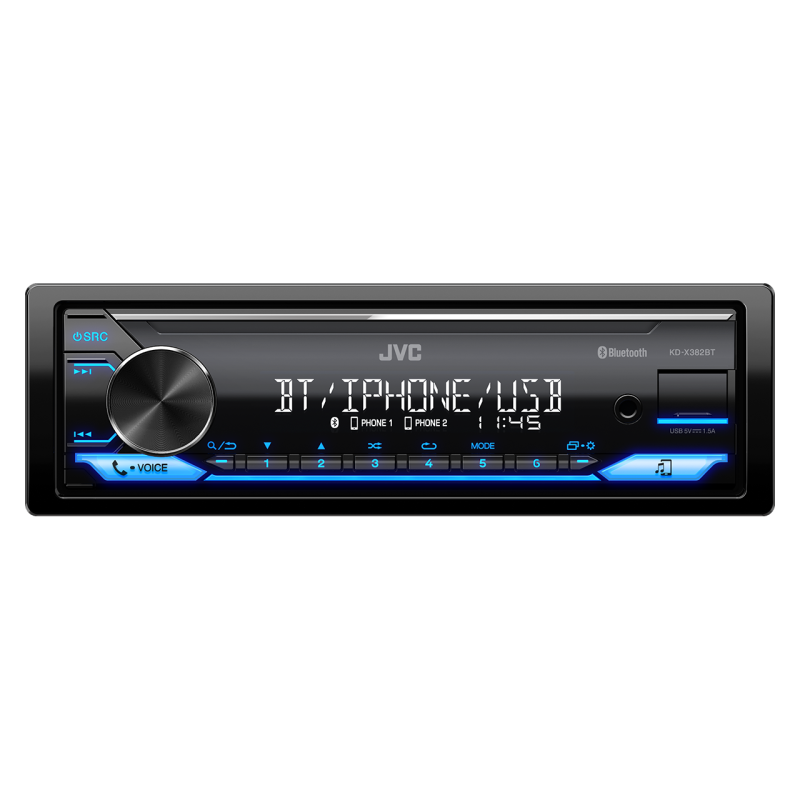 JVC KD-X382BT Autórádió Bluetooth-tal és sok extrával