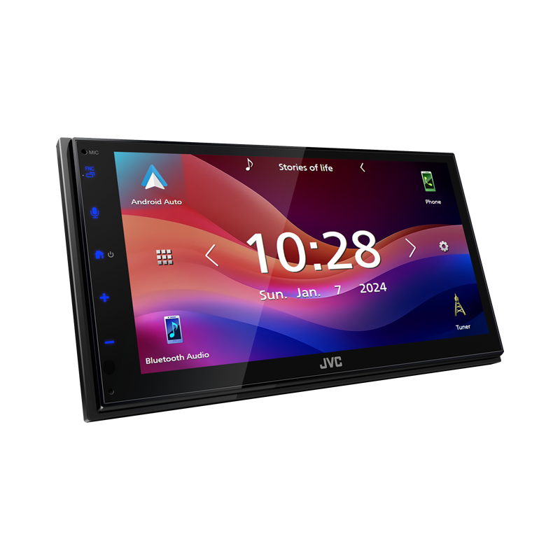 JVC KW-M593BT autós médialejátszó, Apple CarPlay, Android Auto, Bluetooth és 6,8" monitor