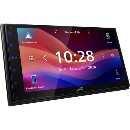 JVC KW-M593BT autós médialejátszó, Apple CarPlay, Android Auto, Bluetooth és 6,8" monitor