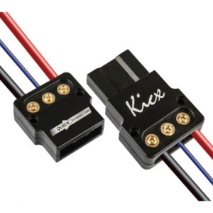 Kicx Quick Connector Tápkábel, erősítő csatlakozó, 3 pólusú