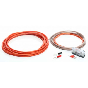 Audio System kábelszett 10mm2 6m piros és 2m fekete tápkábellel Z-PCS 10-6